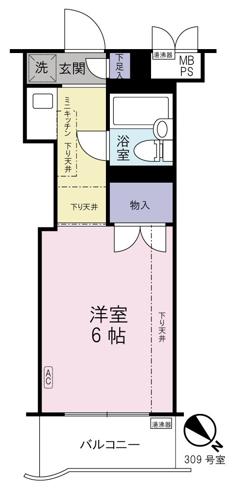 アーバンヒルズ西八王子第２の物件間取画像