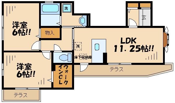 グレイスフルＩＳ２の物件間取画像