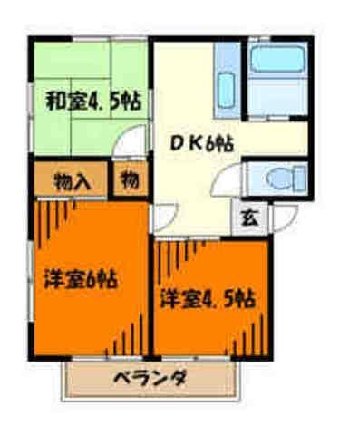 ビューラー竹内　E棟の物件間取画像