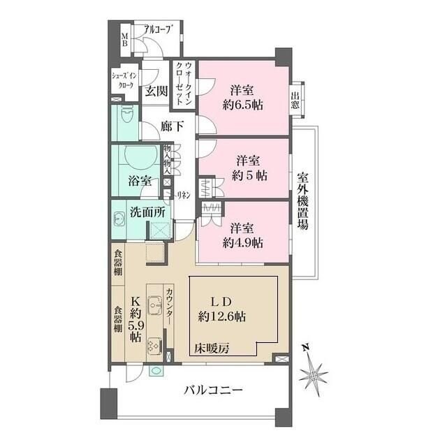 パークハウス久我山の物件間取画像