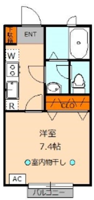 ハイムなゆた２の物件間取画像