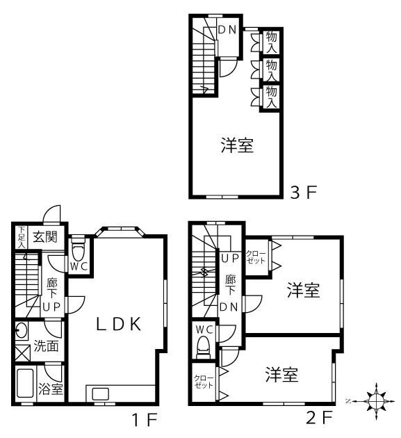 テラスハウス西永福の物件間取画像