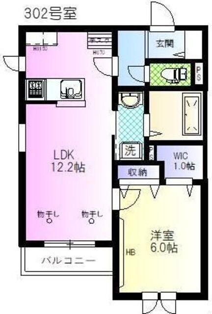 グランメゾン山中の物件間取画像