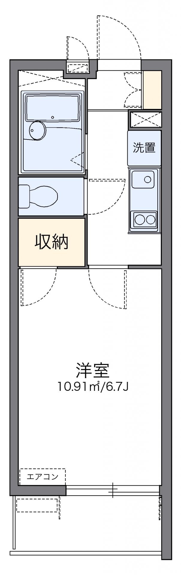 レオパレスソレアードIIの物件間取画像