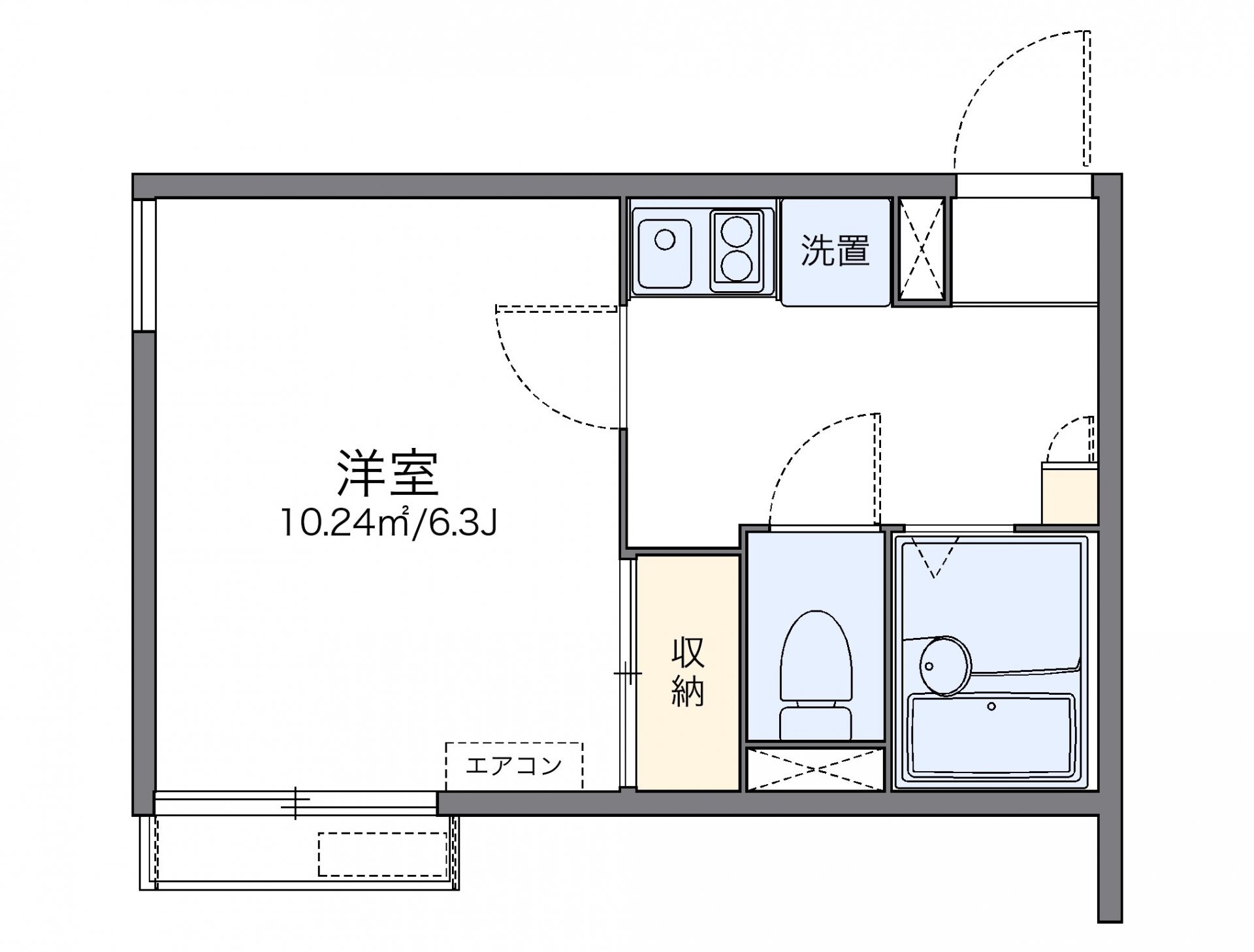 レオパレスタリアセン　アンの物件間取画像