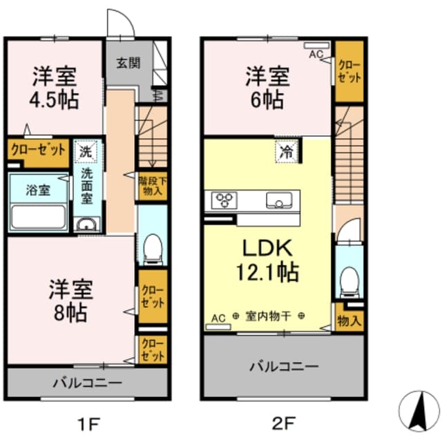 シルフィッド　Ｍの物件間取画像