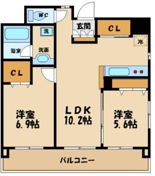 パトゥー調布の物件間取画像