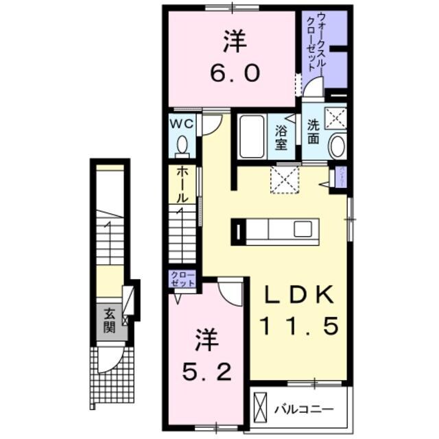 上水南+Sの物件間取画像