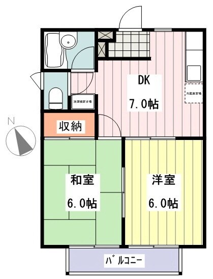 ハイムＫの物件間取画像