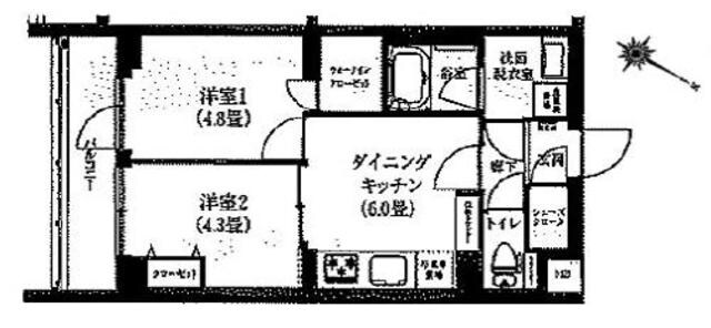 ルフレ世田谷ノールの物件間取画像