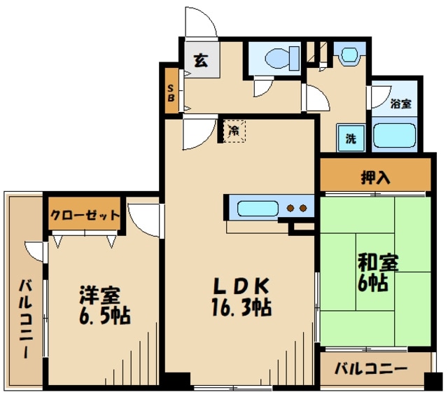 アクシス調布の物件間取画像