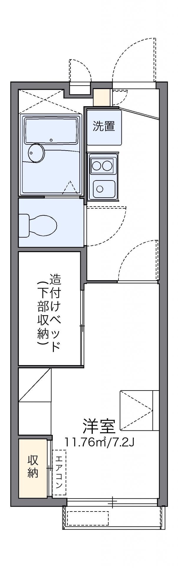 レオパレスボレロの物件間取画像