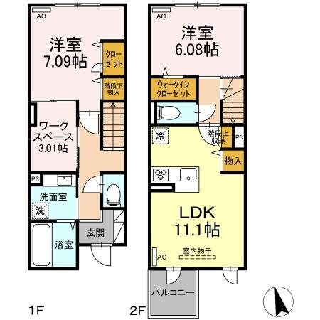 グラナーデ高井戸東の物件間取画像