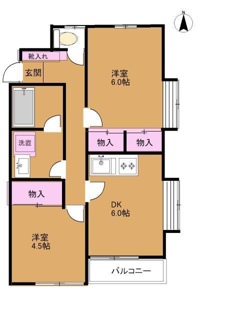 成城グリーンテラス２番館の物件間取画像