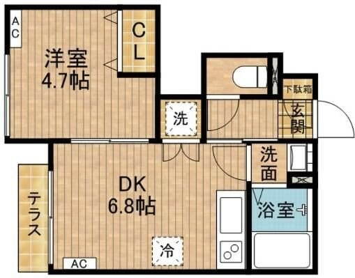 メゾンシュロスの物件間取画像