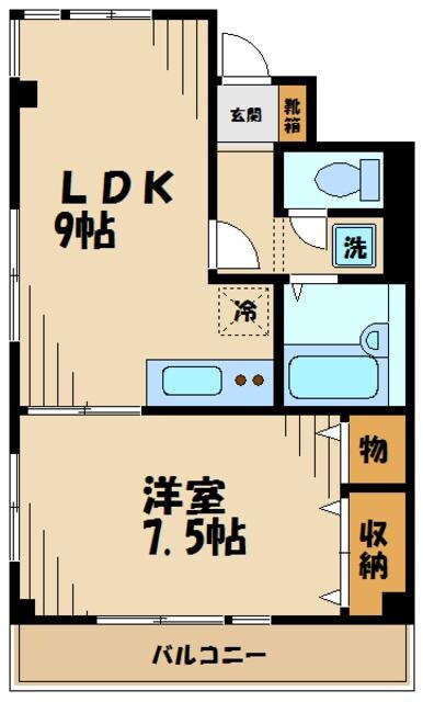 シャルム多摩の物件間取画像