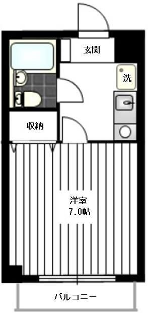 イーストハイムの物件間取画像