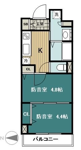 Wレジデンス多摩川の物件間取画像