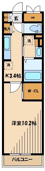 ＡＺＡＬＥＴＹ上北沢の物件間取画像