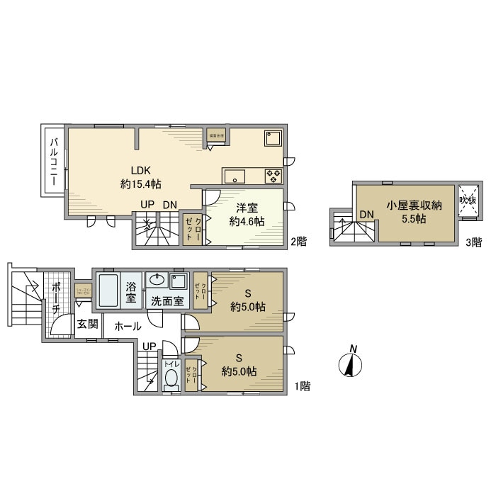 和泉戸建の物件間取画像