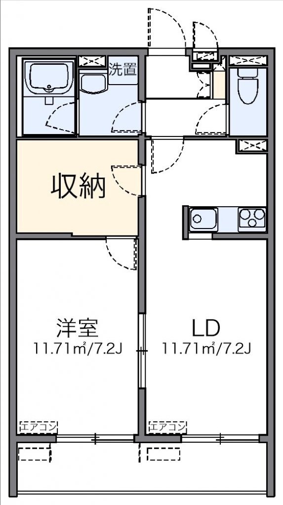 レオネクストアナベルの物件間取画像