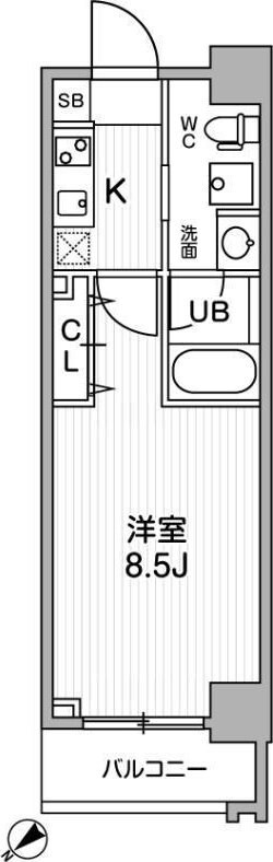 リテラス三軒茶屋サウスの物件間取画像