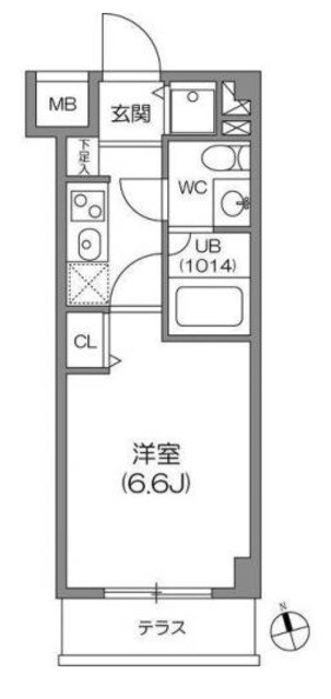 ガーラプレイス八幡山壱番館の物件間取画像