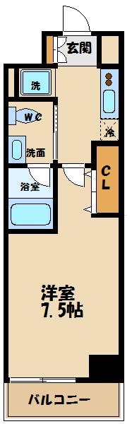 プラウドフラット仙川の物件間取画像