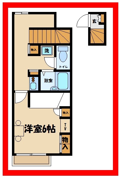 レオパレスカーサアベニューIVの物件間取画像