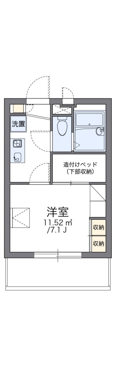 レオパレス綿新の物件間取画像