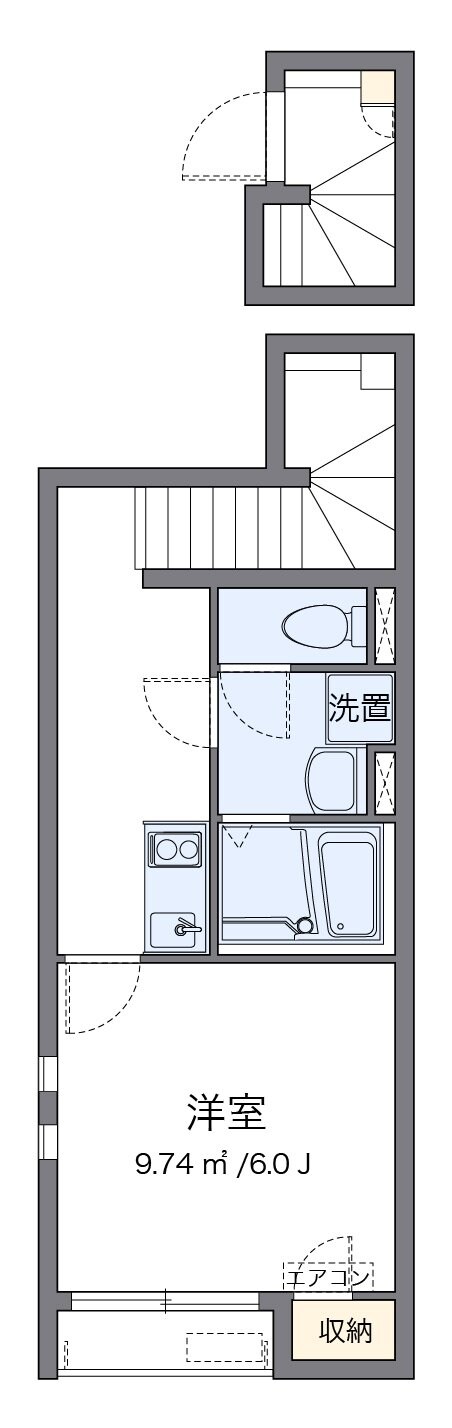 クレイノラヴィベールの物件間取画像