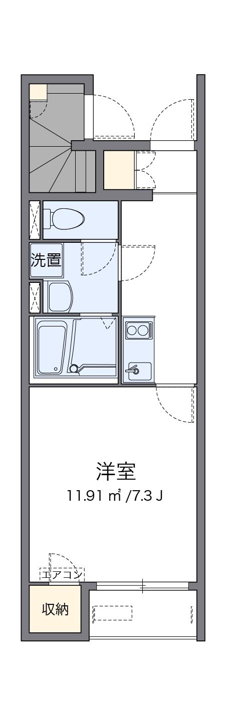 レオネクストブラウニー国立の物件間取画像