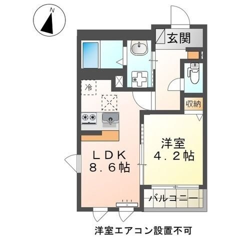 （仮称）日野市南平新築アパートの物件間取画像