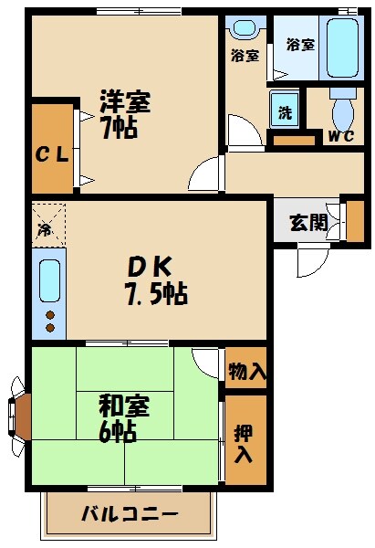 プリムラコートの物件間取画像