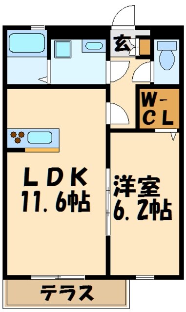 アムールつつじヶ丘の物件間取画像