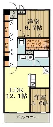 ペガサス西国分寺の物件間取画像