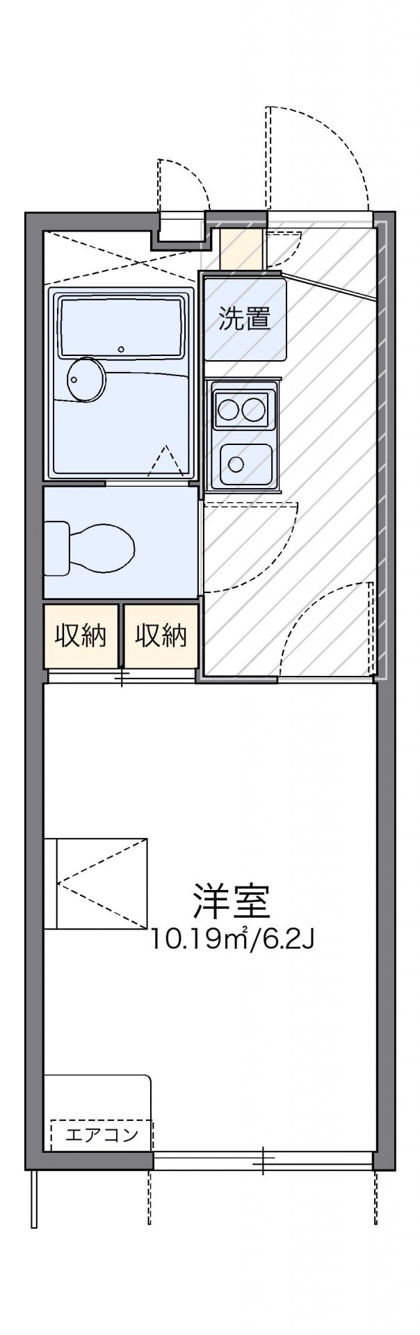 レオパレスＴＡＭＡ　IIの物件間取画像