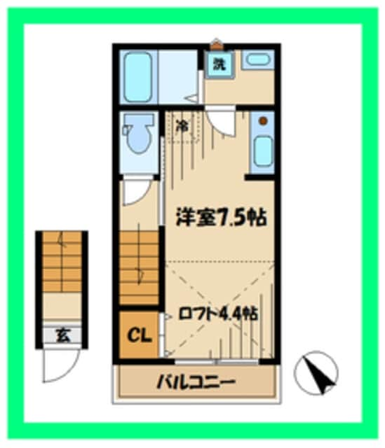 レべアス稲城長沼の物件間取画像