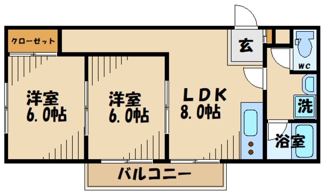 クリオコート西府II　Ｄ棟の物件間取画像