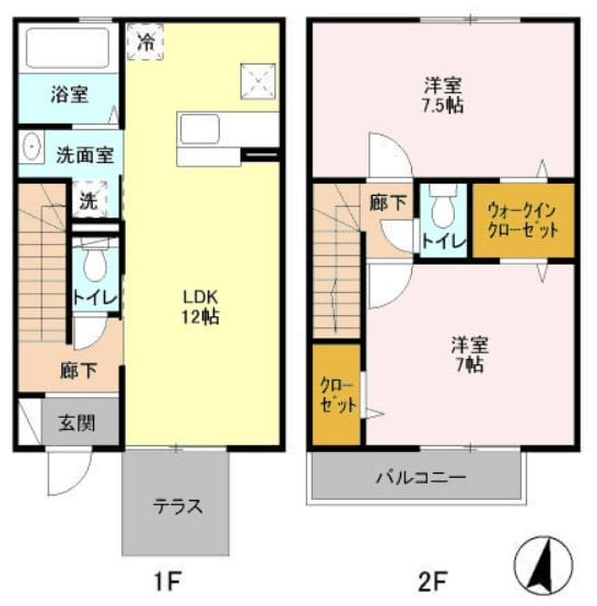 コモド国立の物件間取画像