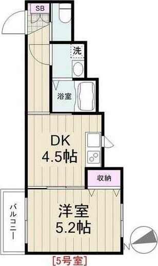 ＭＥＬＤＩＡ東小金井の物件間取画像