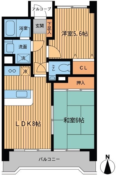 プライムアーバン武蔵野ヒルズＡ棟の物件間取画像