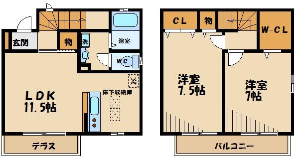 グランクレストの物件間取画像