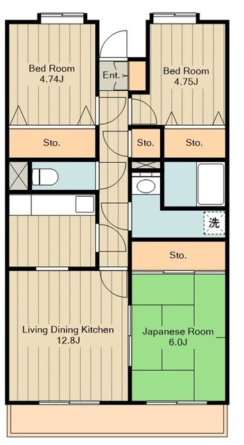 ドゥマンクレール三鷹の物件間取画像