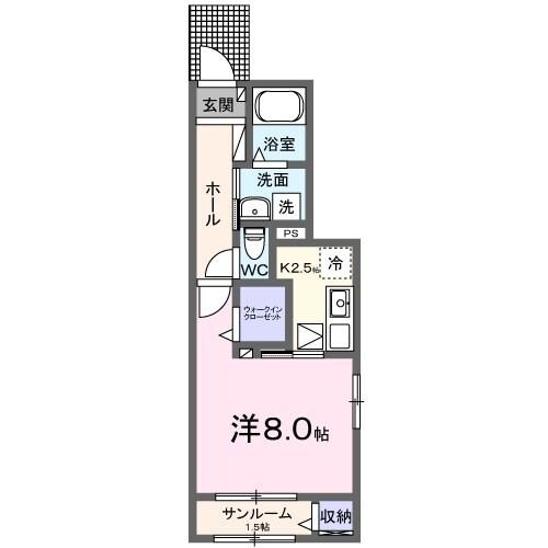 フレーズ　シュクレの物件間取画像