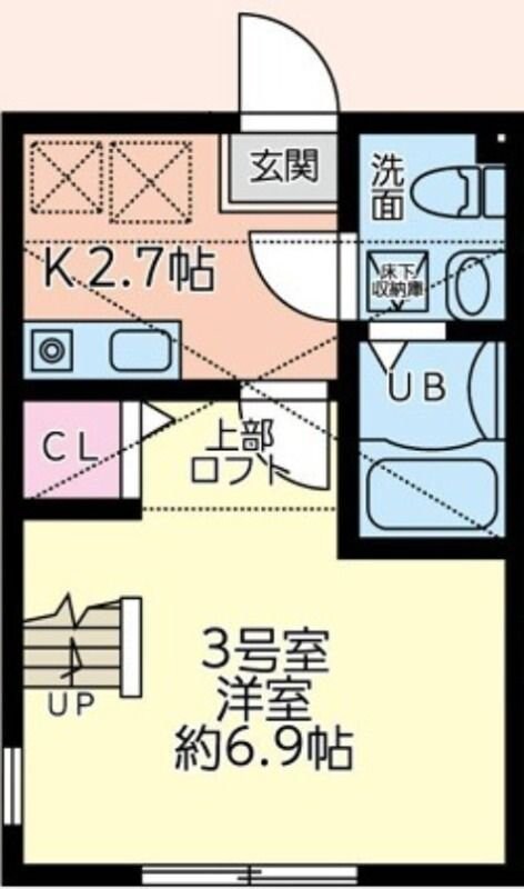 ウエストミモザの物件間取画像