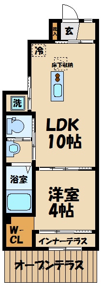 サザンテラスの物件間取画像