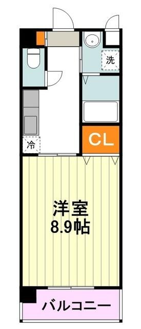 アベニール国立の物件間取画像