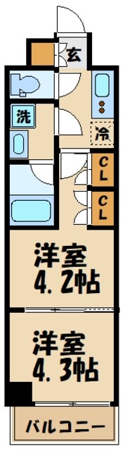 ラフィスタ調布多摩川の物件間取画像