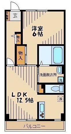 アルベールＦの物件間取画像